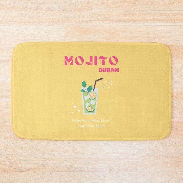 Item preview, Mojito, Cocktail, Drinks, Cocktail Art, Retro Cocktail Art, Preppy, Yellow designed and sold by Magic Love Art Print.