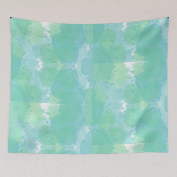 Item preview, Bluegreen Watercolor Splotches designed and sold by AuroraSkylily.