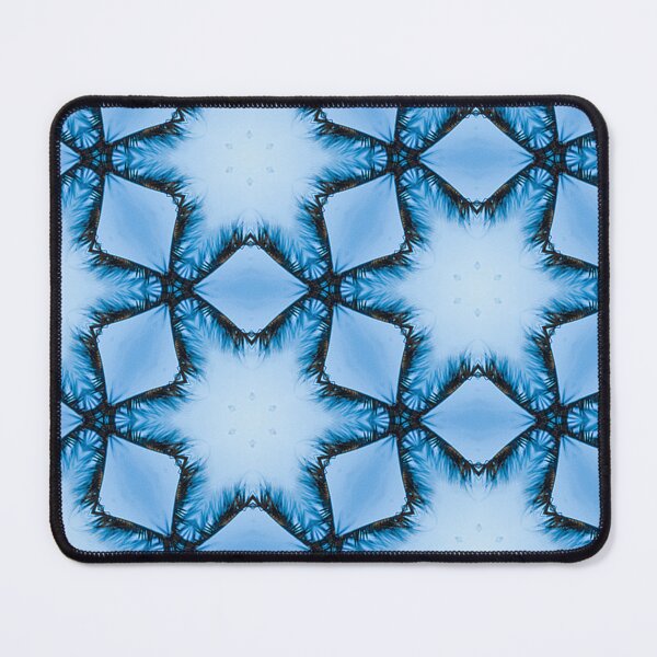 Item preview, Blue Abstract Palm Leaves Pattern designed and sold by tidalstock.