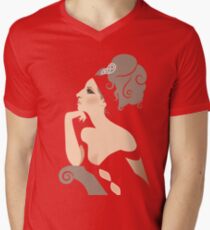 Melinda Temperees T-Shirt mit V-Ausschnitt für Männer