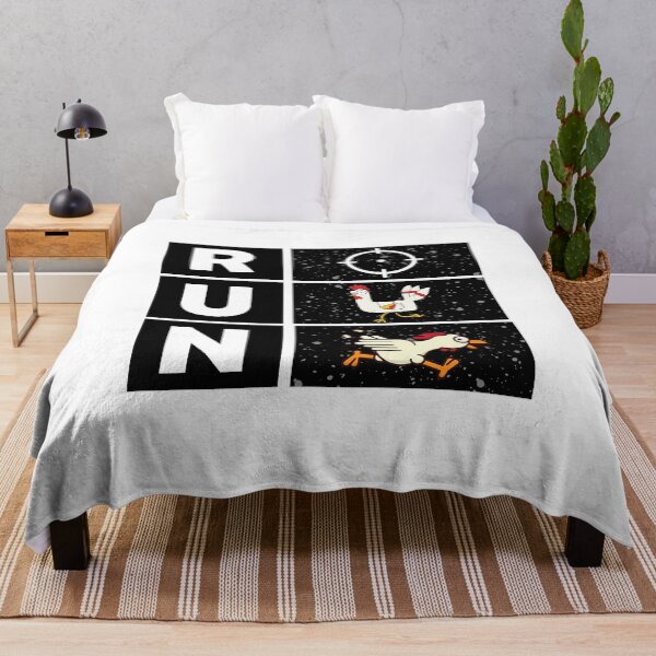 Item preview, Chicken running away from the target funny design designed and sold by Magic Touch  ⭐⭐⭐⭐⭐.