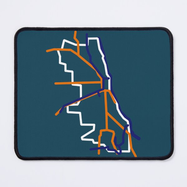 Item preview, Chicago Map Abstract Bears Colors designed and sold by whereispapaS.