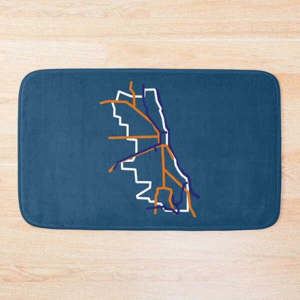 Item preview, Chicago Map Abstract Bears Colors   designed and sold by whereispapaS.