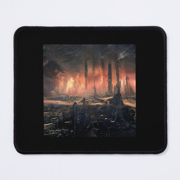 Item preview, Post apocalyptic world painting designed and sold by ThatBanana.