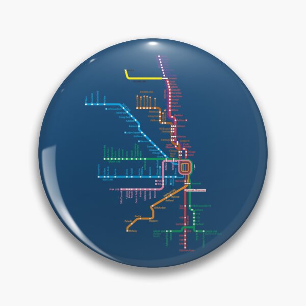 Item preview, Chicago Trains Map   designed and sold by whereispapaS.