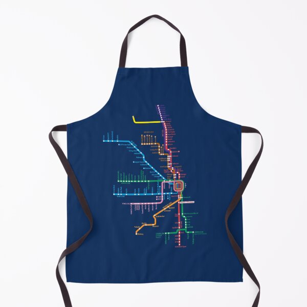 Item preview, Chicago Trains Map designed and sold by whereispapaS.