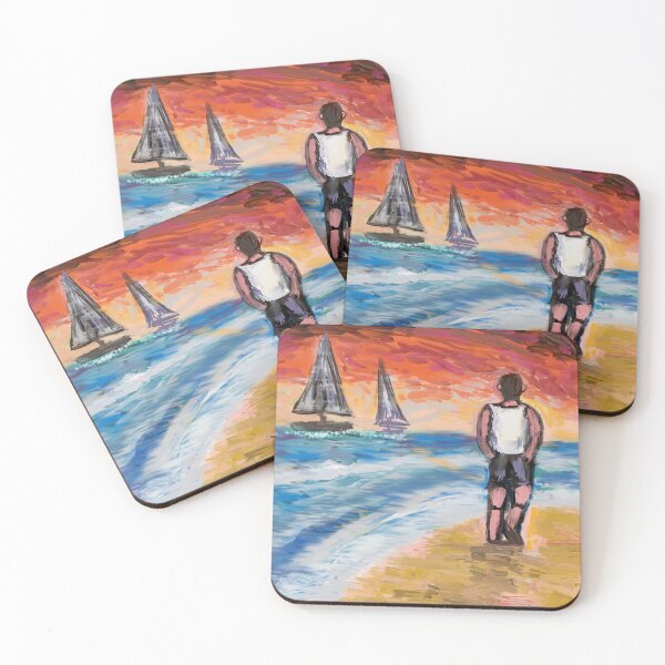 Item preview, Walking Along the Beach at Sunset Reflecting designed and sold by Ojmccaf1963.