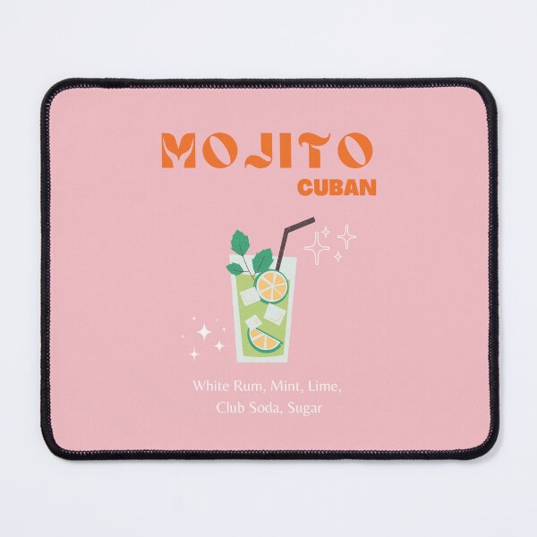 Item preview, Mojito, Cocktail, Drinks, Cocktail Art, Retro Cocktail, Preppy, Preppy Room, Pink designed and sold by Magic Love Art Print.