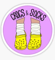 Crocs and Socks Sticker