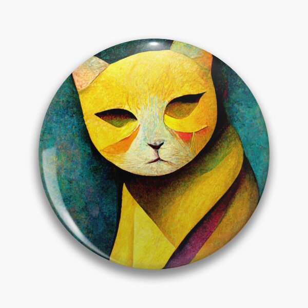 Item preview, Psychedelic yellow cat, designed and sold by AmazinfArt.