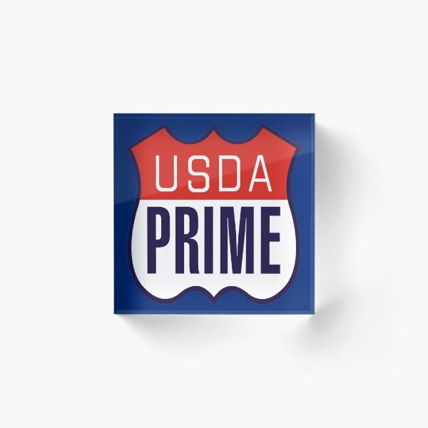 USDA PRIME Acrylic Block