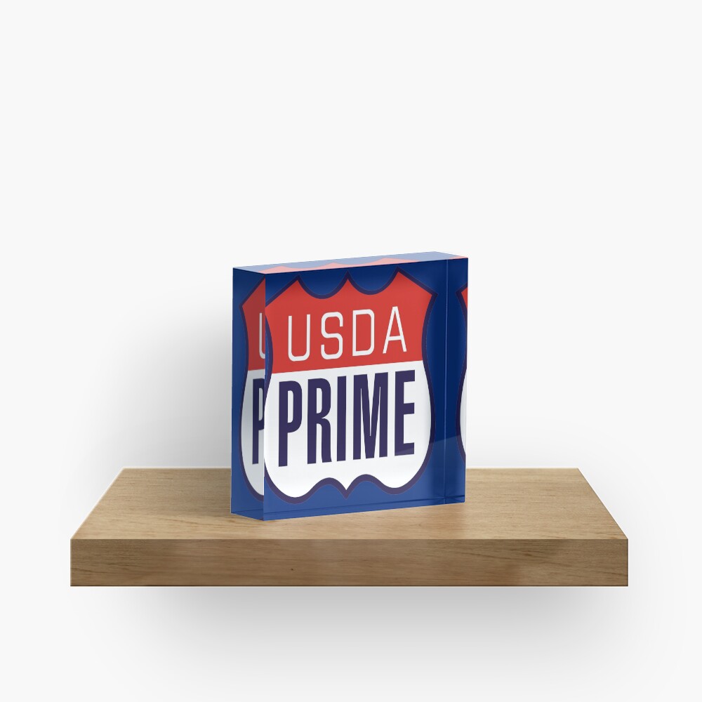USDA PRIME Acrylic Block