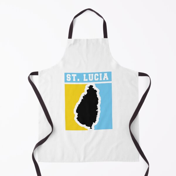 Item preview, St Lucia Colour Block Map designed and sold by IdentiTee Studios.
