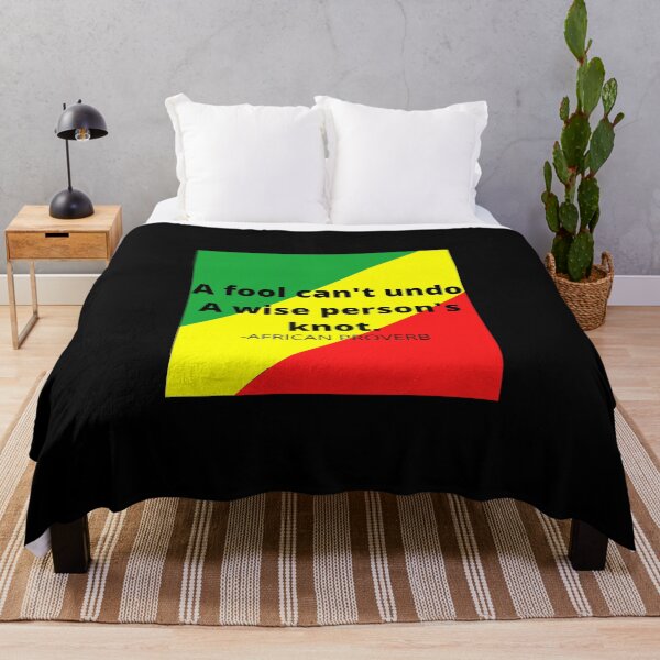 Item preview, African saying: A fool can't undo a wise person's knot designed and sold by AfricanProverbs.
