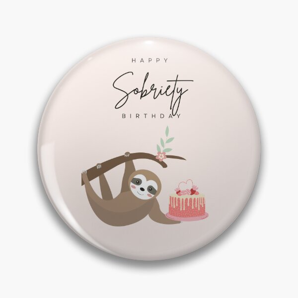 Item preview, Sobriety Birthday Sloth - AA Congratulations designed and sold by superbling.