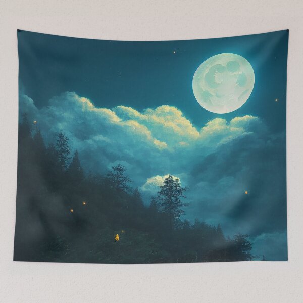 Item preview, Peaceful Night designed and sold by dreamworldscape.