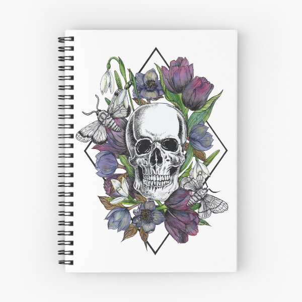 Item preview, Purple Floral Skull  designed and sold by InBloomInk.