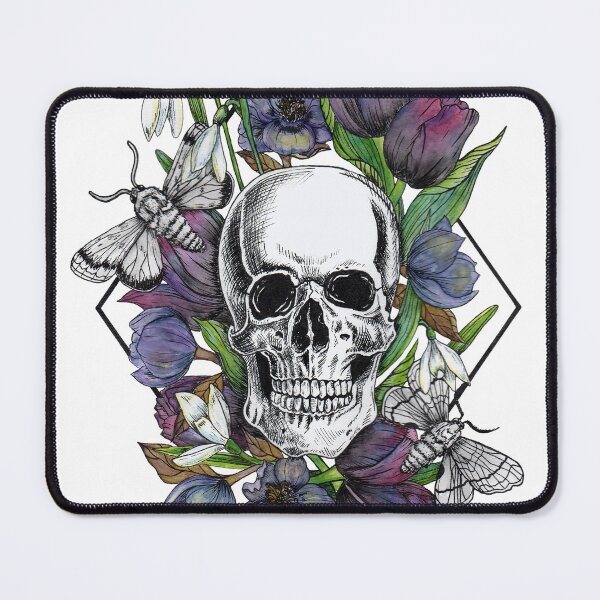 Item preview, Purple Floral Skull  designed and sold by InBloomInk.