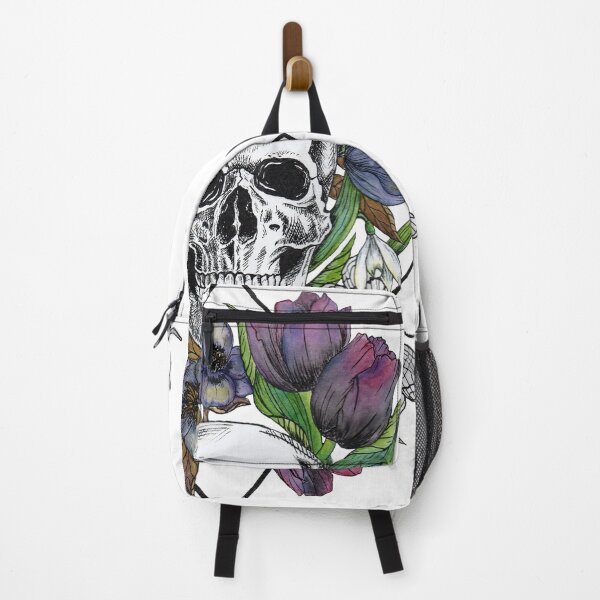 Item preview, Purple Floral Skull  designed and sold by InBloomInk.