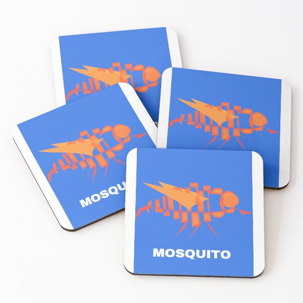 Item preview, Orange Mosquito on Blue designed and sold by MUZA9.