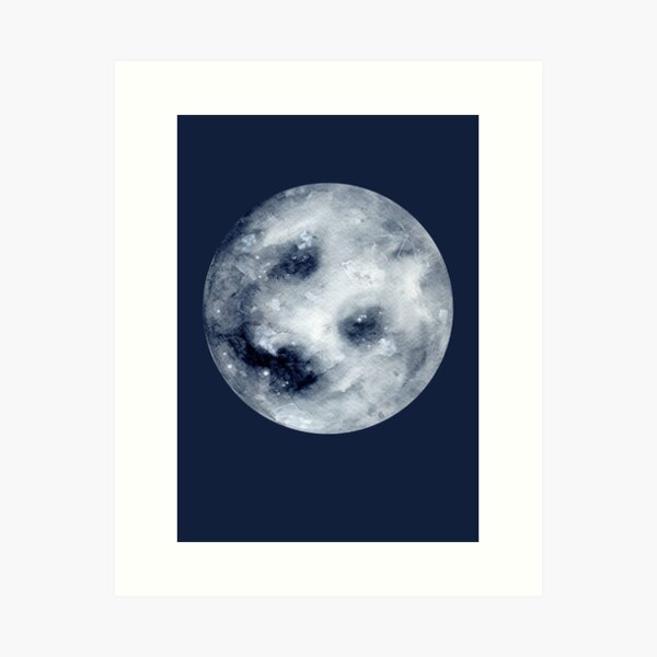 L minas art sticas Cara Sonriente En La Luna Redbubble