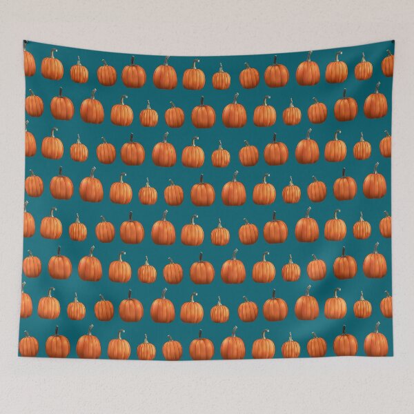 Item preview, Five Pumpkins (Blue) designed and sold by Zia Frazier.