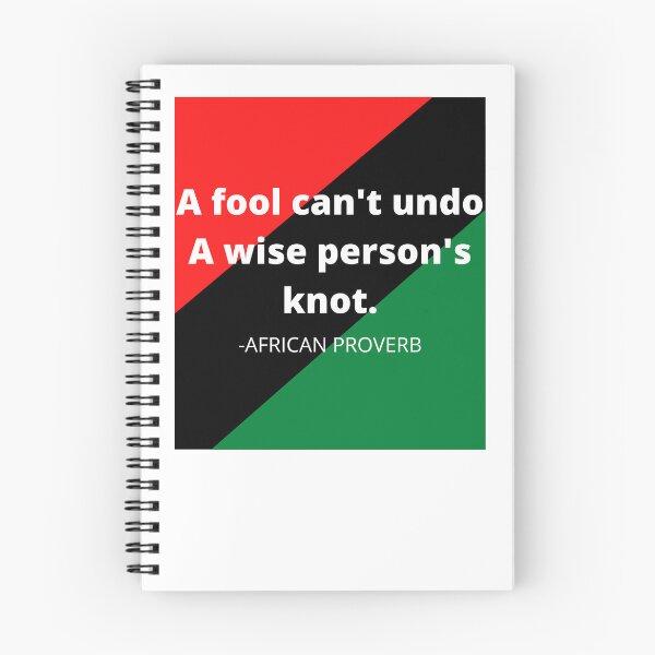 Item preview, African proverb: A fool can't undo a wise person's knot designed and sold by AfricanProverbs.
