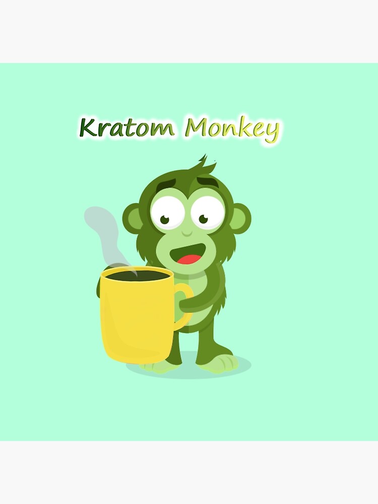 "Kratom Monkey" Throw Pillow for Sale by KapitalistKoala Redbubble