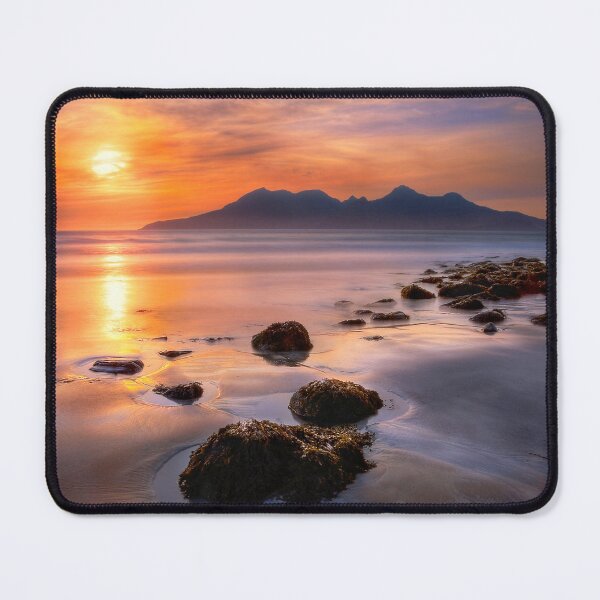 Item preview, Sunset over Rùm from Eigg, Small Isles Scotland. designed and sold by PhotosEcosse.