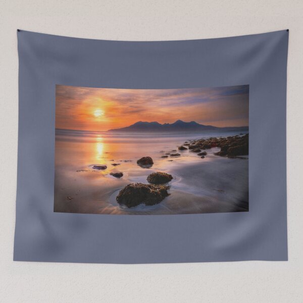 Item preview, Sunset over Rùm from Eigg, Small Isles Scotland. designed and sold by PhotosEcosse.