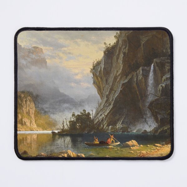 Item preview, Albert Bierstadt  Indians Spear Fishing designed and sold by OldTimeArt.