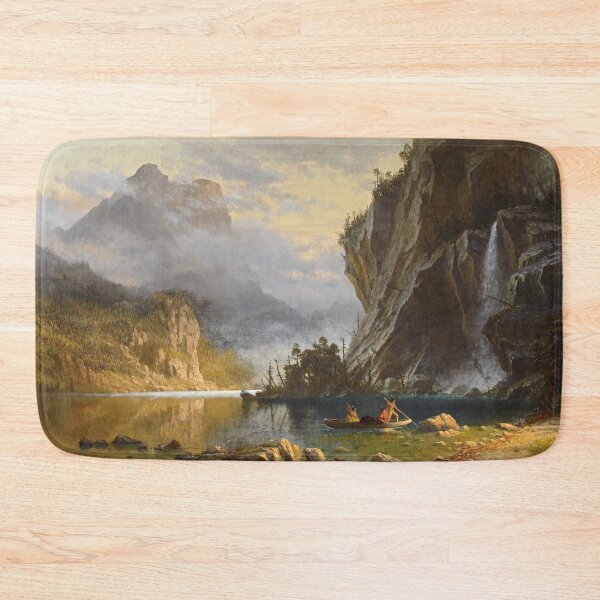 Item preview, Albert Bierstadt  Indians Spear Fishing designed and sold by OldTimeArt.