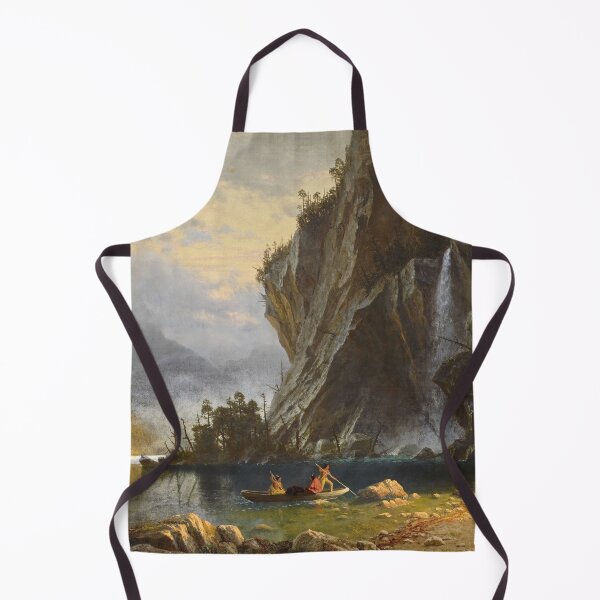 Item preview, Albert Bierstadt Indians Spear Fishing designed and sold by OldTimeArt.