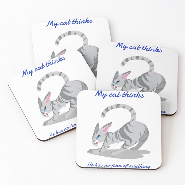Item preview, My cat thinks he has no fear of anything designed and sold by Eugenie974.