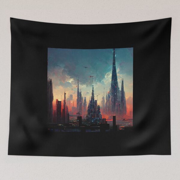 Item preview, Future Metropolitan City - best selling  designed and sold by Aditya Bhole.