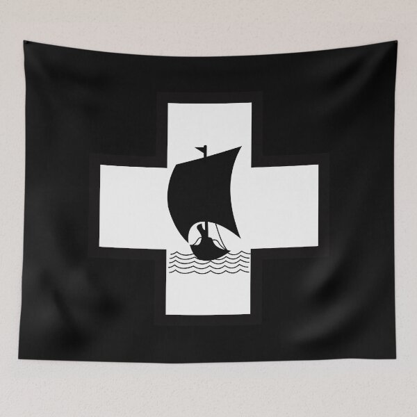 Item preview, Kriegsmarine U-boat 13th Flotilla - Viking ship -  Clean Style  designed and sold by pzd501.