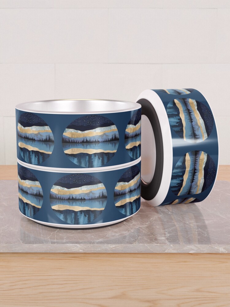 Alternate view of Midnight Lake Pet Bowl