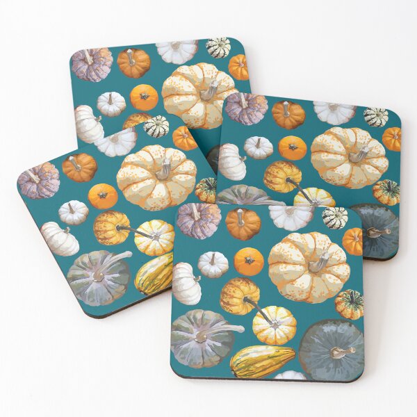 Item preview, Pumpkin Tile 1 (Blue) designed and sold by Zia Frazier.
