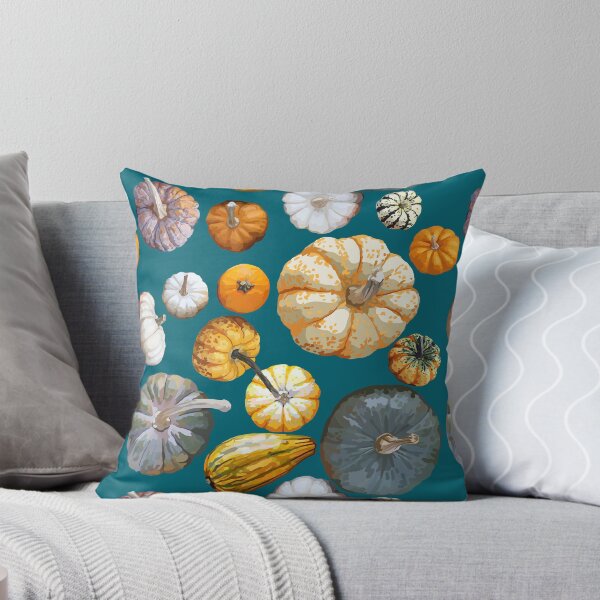Item preview, Pumpkin Tile 1 (Blue) designed and sold by Zia Frazier.