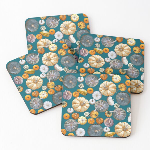 Item preview, Pumpkin Tile 2 (Blue) designed and sold by Zia Frazier.