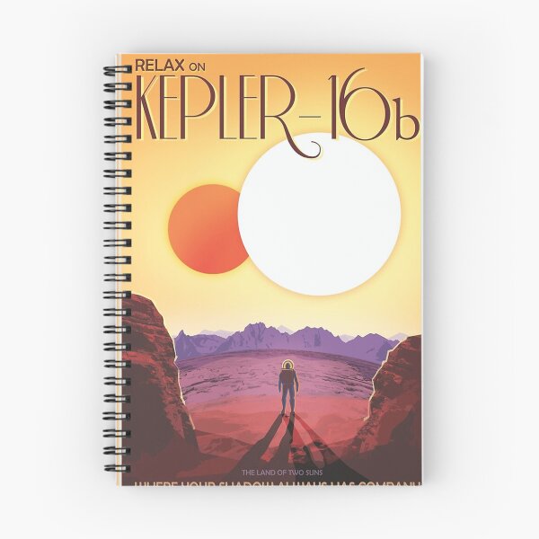 Item preview, Nasa Travel Poster Kepler 16b designed and sold by JeanSevillare.