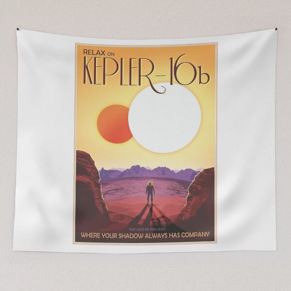 Item preview, Nasa Travel Poster Kepler 16b designed and sold by JeanSevillare.