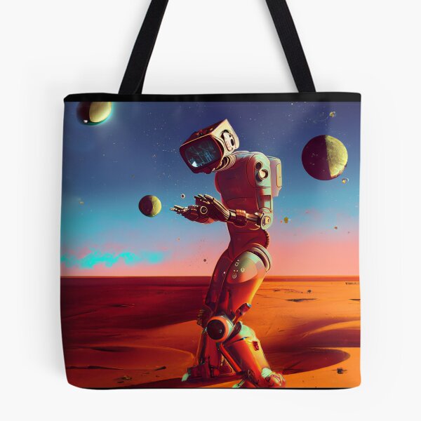 Item preview, nightmare creature cyberpunk robot on an alien planet designed and sold by AllLeftSides42.