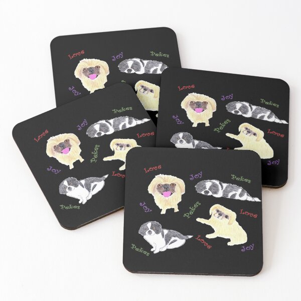 Item preview, Love, Joy, & Cute Peke Puppy Dogs (Black) designed and sold by DeeDeee1970.