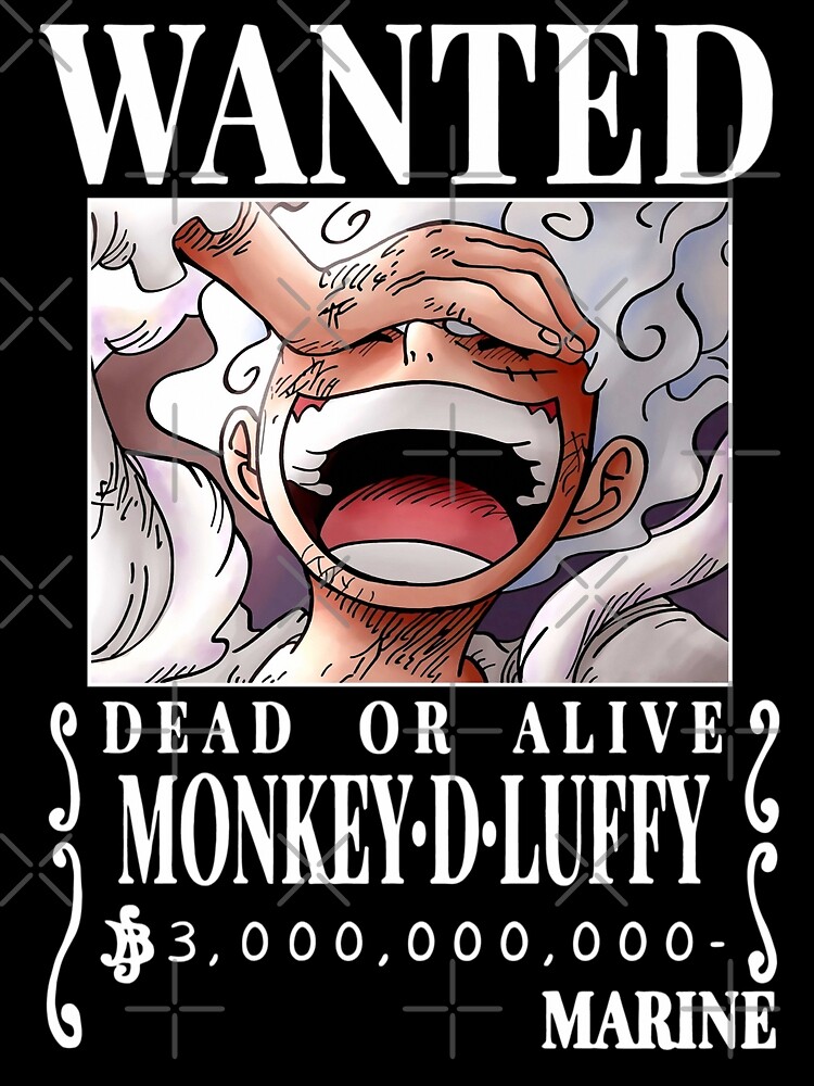 Anime Luffy Gear 5 One Pieces Bounty Wanted Posters 4 Emperors Law