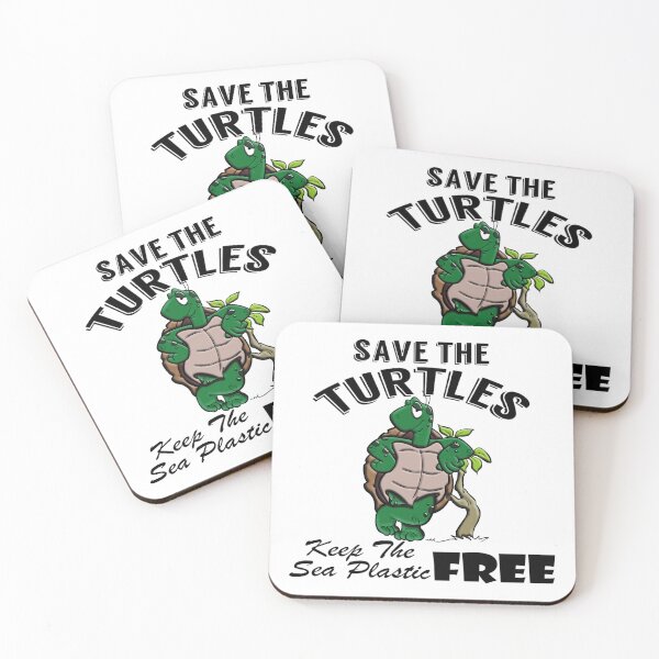 Item preview,  Save the turtles keep the sea plastic free shirts, Save the turtles keep the sea plastic free masks, Save the turtles keep the sea plastic free stickers  designed and sold by Poussyarts.