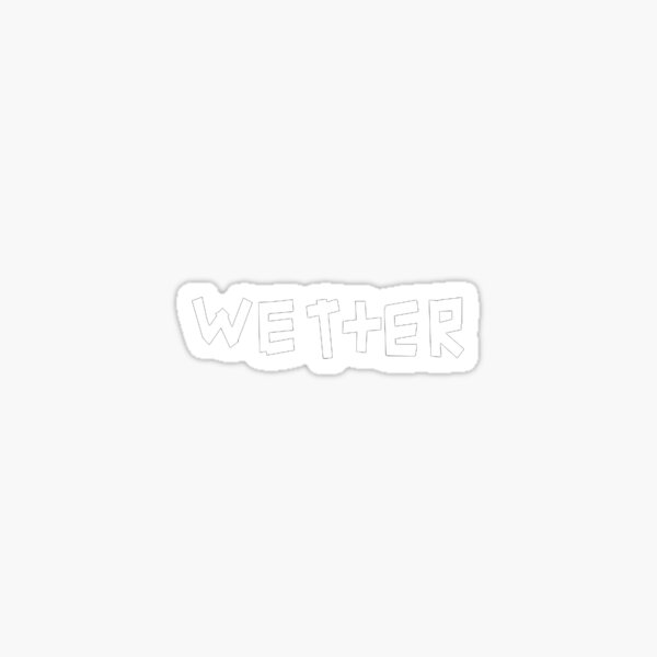 wetter logo sticker by metanoiias redbubble