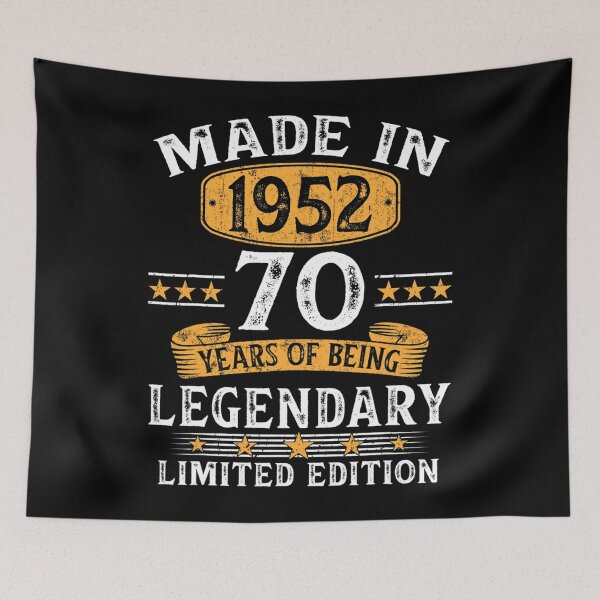 Item preview, Made In 1952 70 Years Old Gifts 70th Birthday Gift For Men designed and sold by adorableacademy.