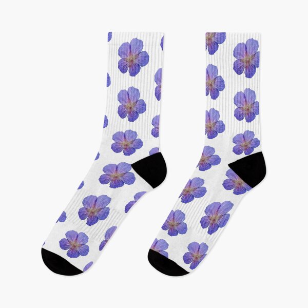 Item preview, Purple Cranesbill Wildflower designed and sold by Scat the cat.