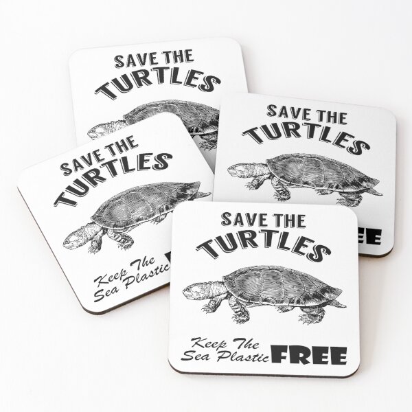Item preview, Save the turtles keep the sea plastic free shirts, Save the turtles keep the sea plastic free masks, Save the turtles keep the sea plastic free stickers  designed and sold by Poussyarts.